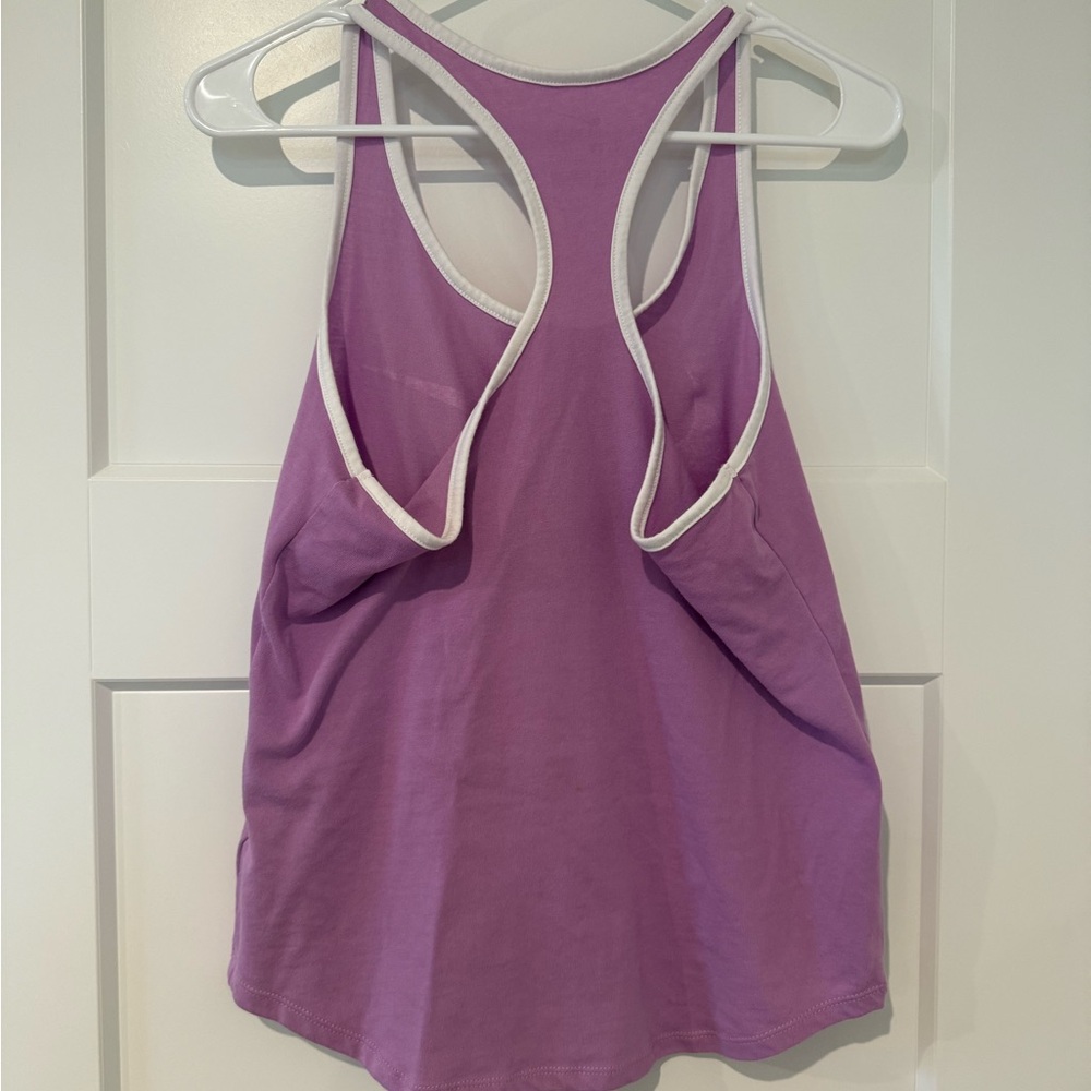 Nike Purple Dri-FIT Tank with White Trim - Picture 3 of 4